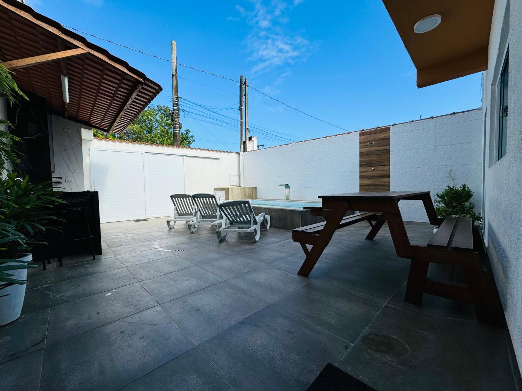 Casa compacta com piscina Guarujá Exterior foto