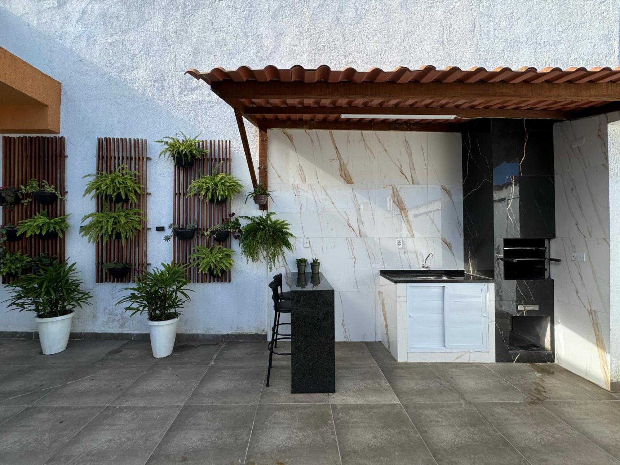 Casa compacta com piscina Guarujá Exterior foto